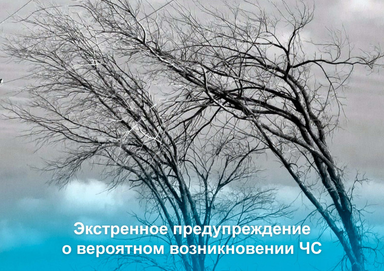 Экстренное предупреждение о вероятном возникновении ЧС - на 30.04.2025.